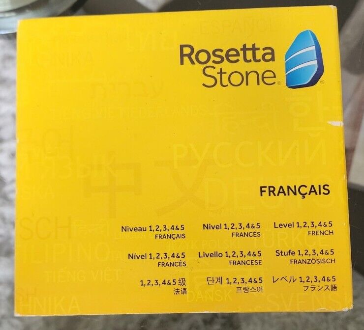 2014 Rosetta Stone Level 1-5 French CD Audio CD\'s Only. Francais (6 Cds)
