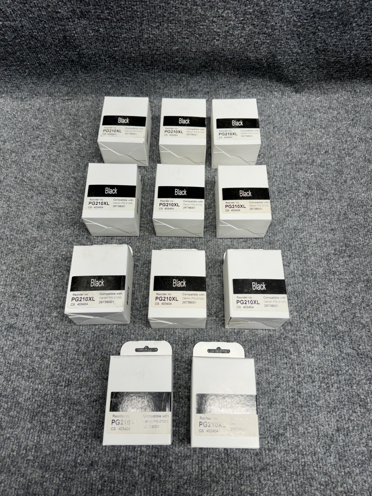 11x Quill Black High Yield Ink Cartridge Replacement for Canon PG-210XL 2973B001