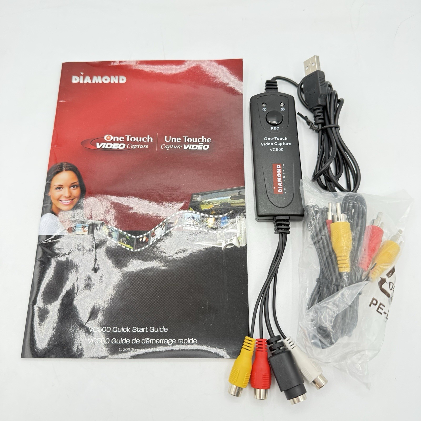 Diamond VC500 USB 2.0 One Touch VHS to DVD or PC Video Capture Device