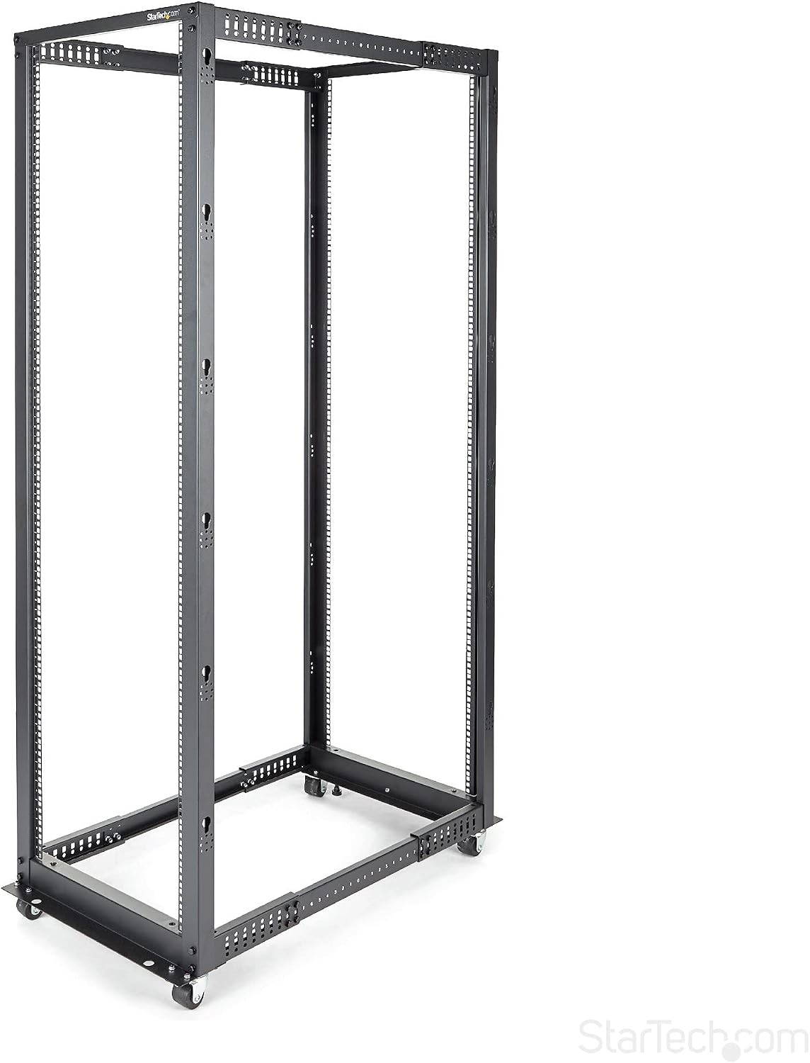 StarTech 42U 4-Post Server Rack 19in Open Frame Rack with 40in (101cm) Mounting