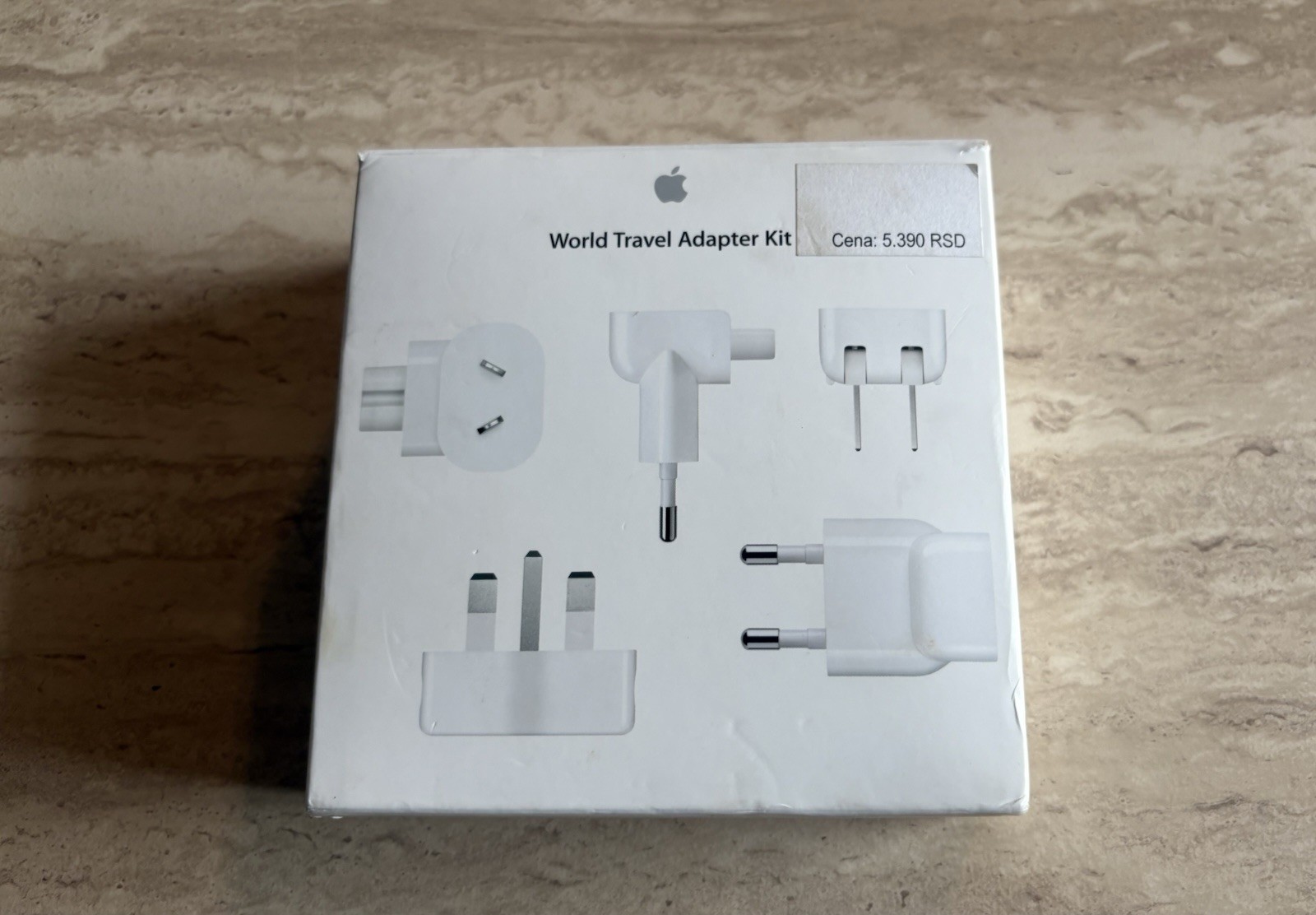 Genuine Apple World Travel Adapter Kit 7 Plug Set Original Worldwide MD837ZMA