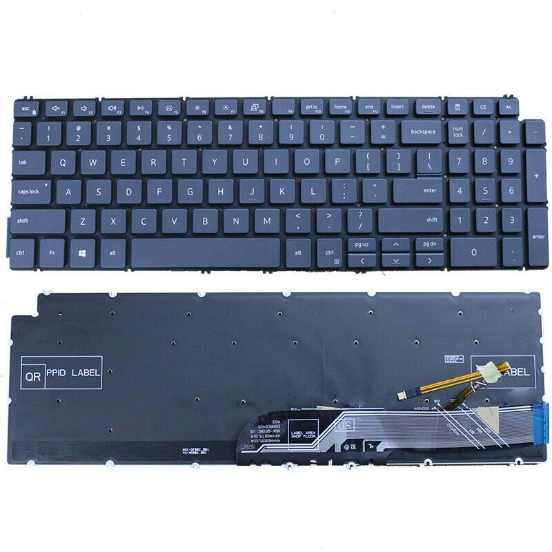 New Backlight US Layout Keyboard for Dell Inspiron 7506 15-7506 2-in-1 Backlit