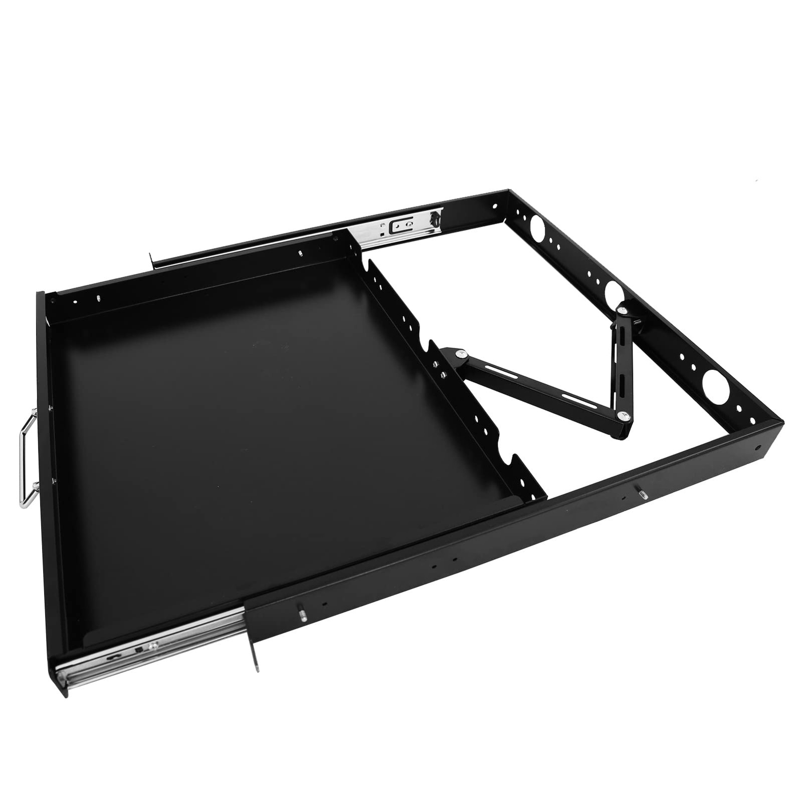 RAISING ELECTRONICS 1U Rack Mount Sliding Keyboard Tray Cantilever for Server...