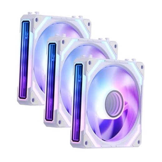 GCF012 Standard 120mm PC Case Fan, Daisy-Chain Standard Blade Fan White