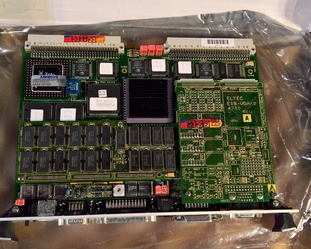x86 SYS68K/CPU-486C/32 Force Computer VME Board VGA Video Vintage