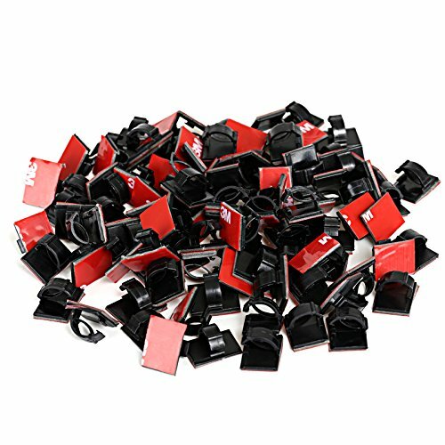 100Pcs 3m Adhesive Cable Clip Cord Organizer Wire Management for Car,Office Home