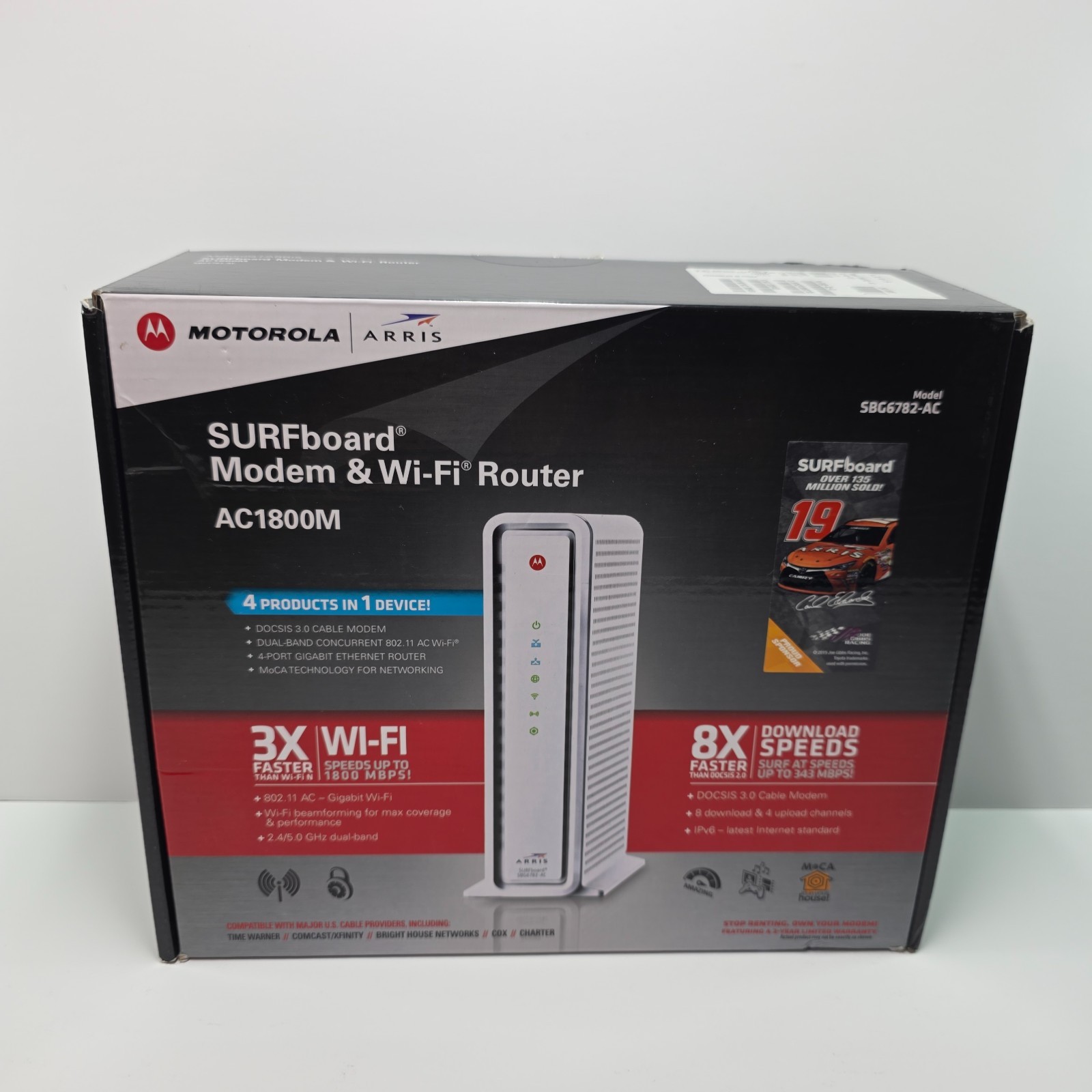 ARRIS Motorola SBG6782‑AC DOCSIS 3.0 Modem Wi‑Fi Router – Tested – Very Good