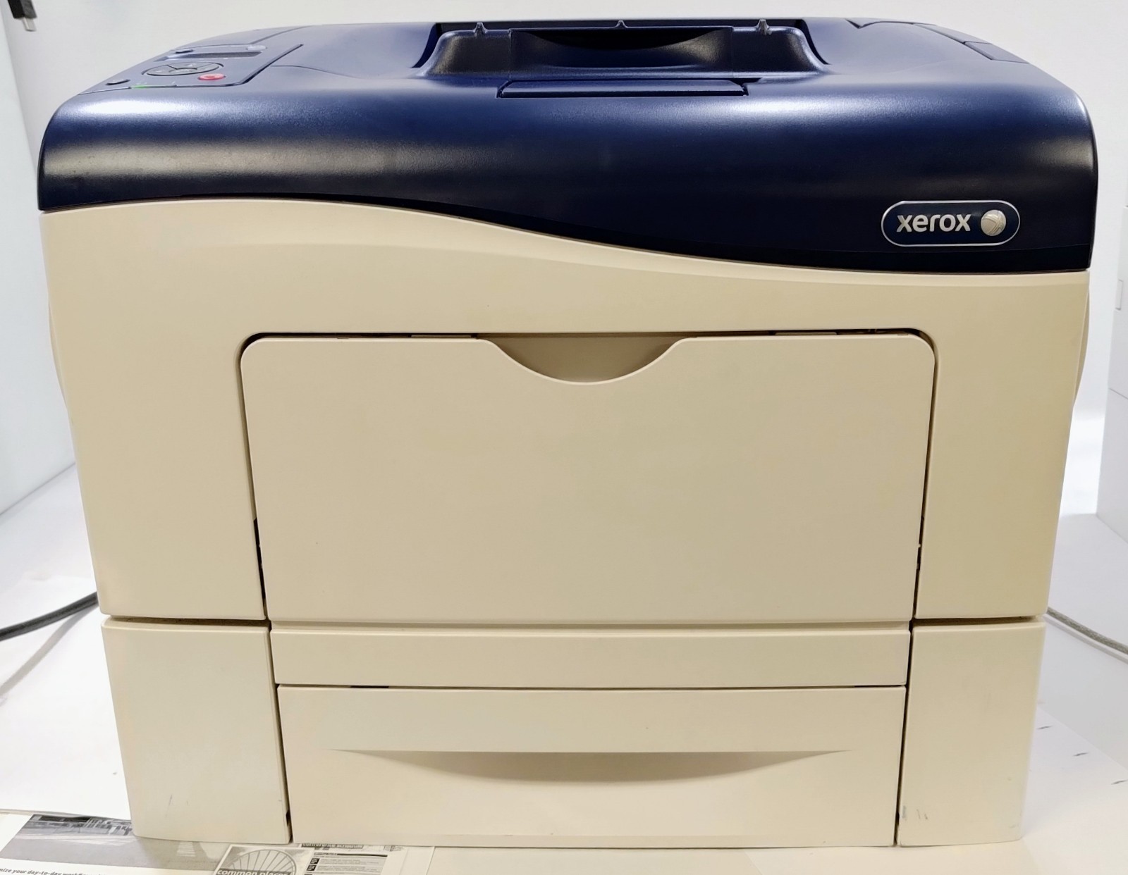 Xerox Phaser 6600/N Workgroup Printer - Works, Needs Drum Cleaning - w/Power AC