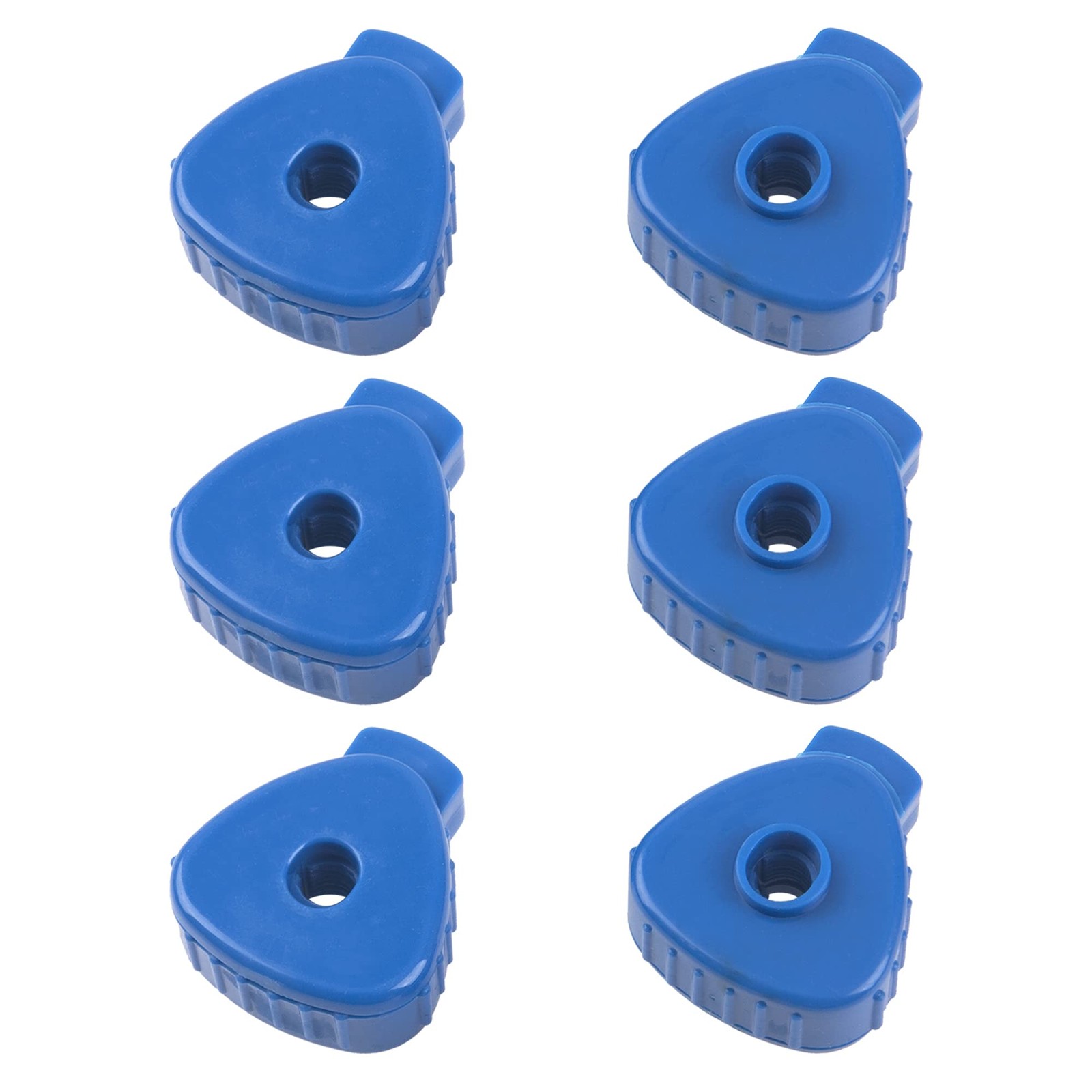 6Pcs Plastic Quick-set Cymbal Nut Compatible with Percussion Drum Kit (Blue)