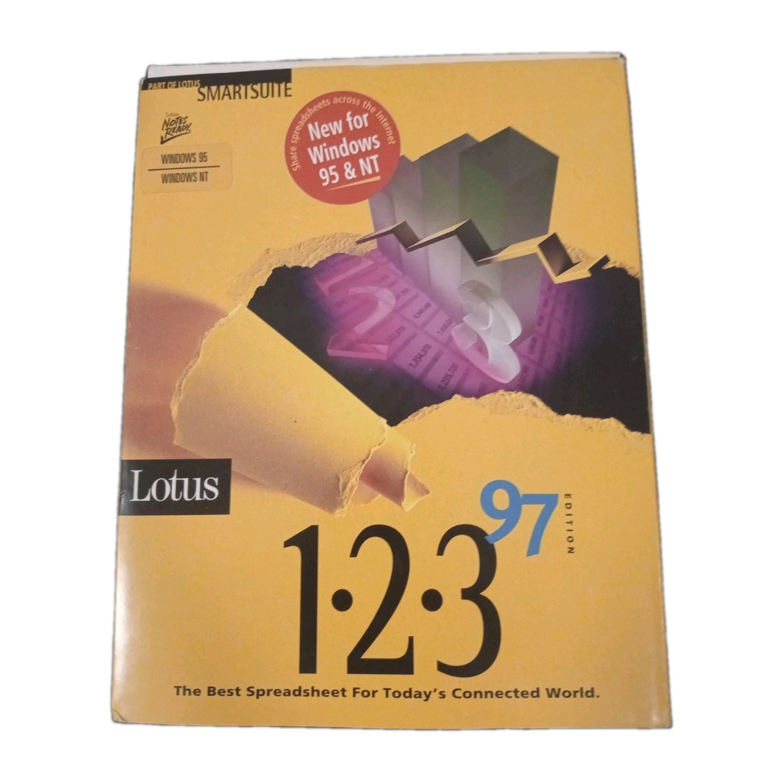 Lotus 123 97 Edition Open Box Diskettes Sealed Please Read