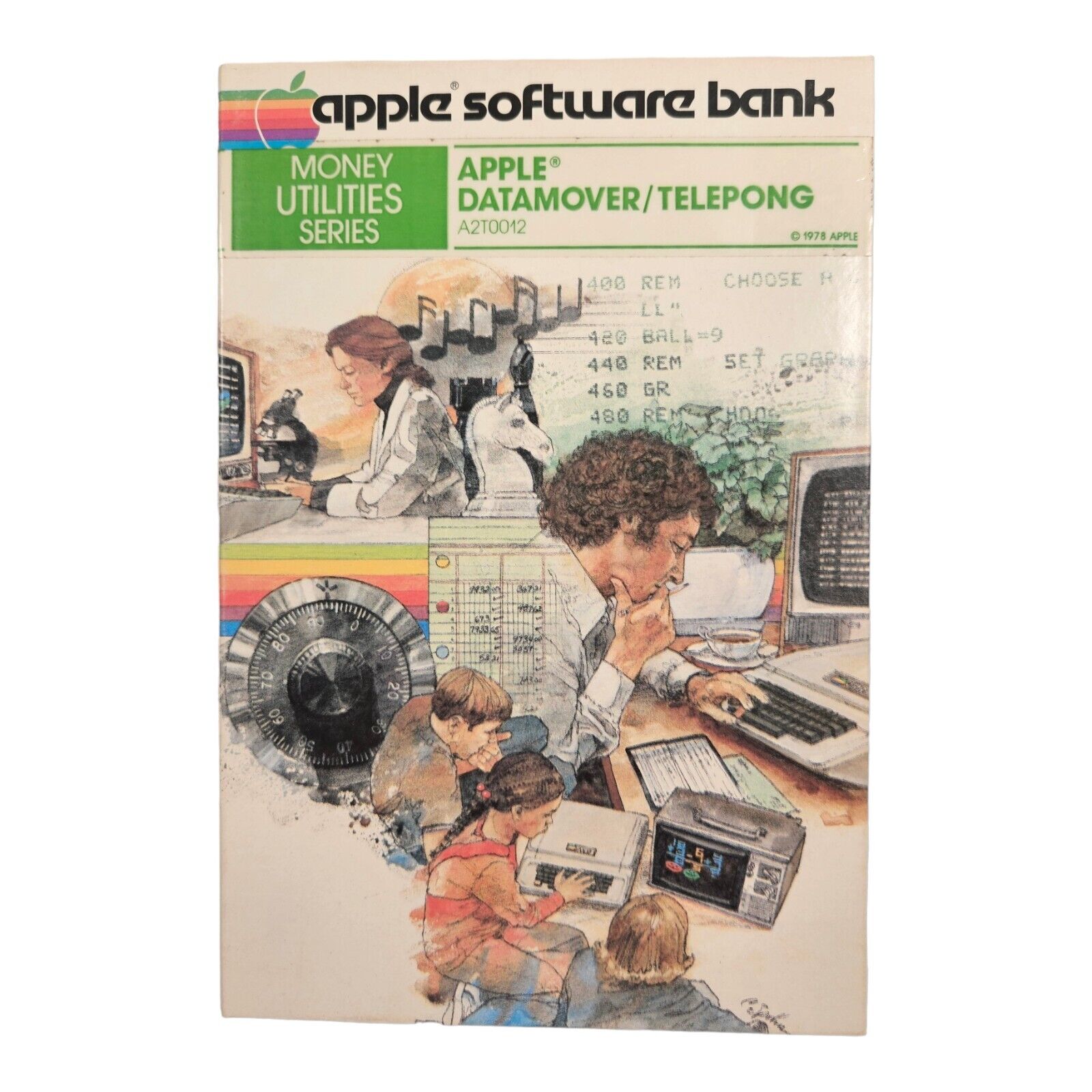 1979 Apple Software Bank DATAMOVER I vintage computer cassette software