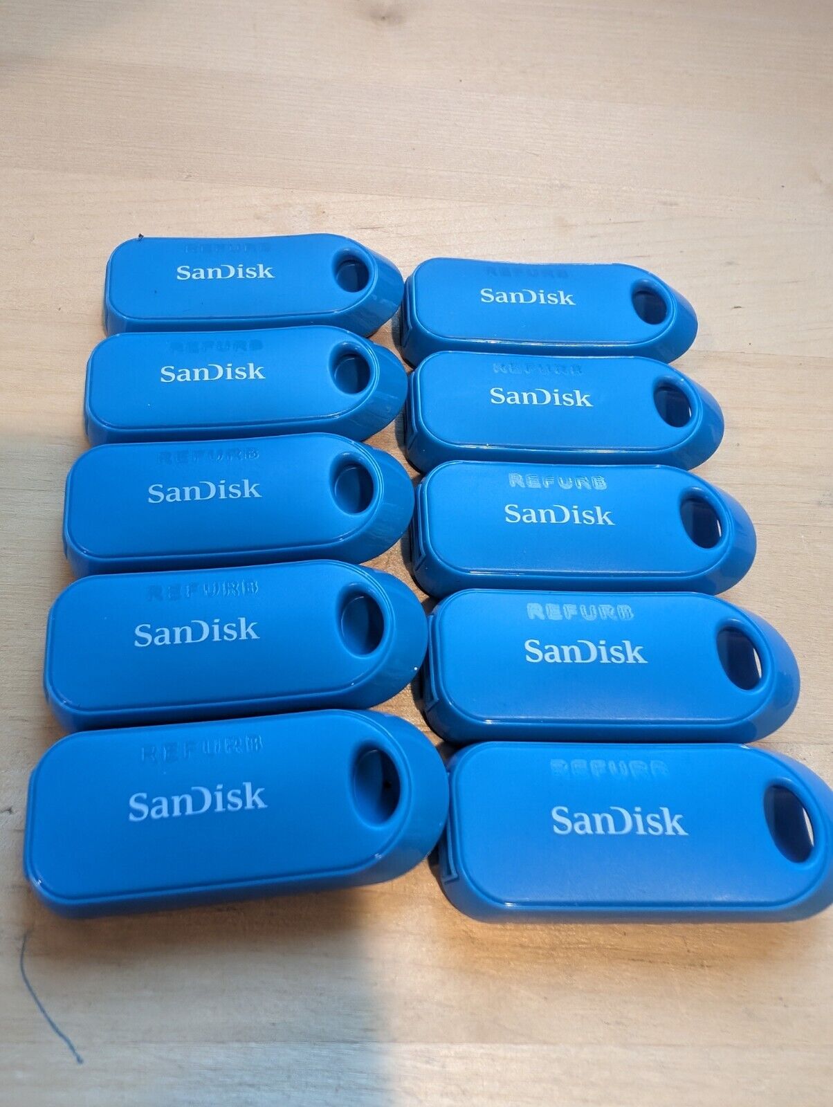 Lot of 10 USB Flash Drive Memory Stick SanDisk 64GB 2.0 Cruzer Snap Pen SDCZ62