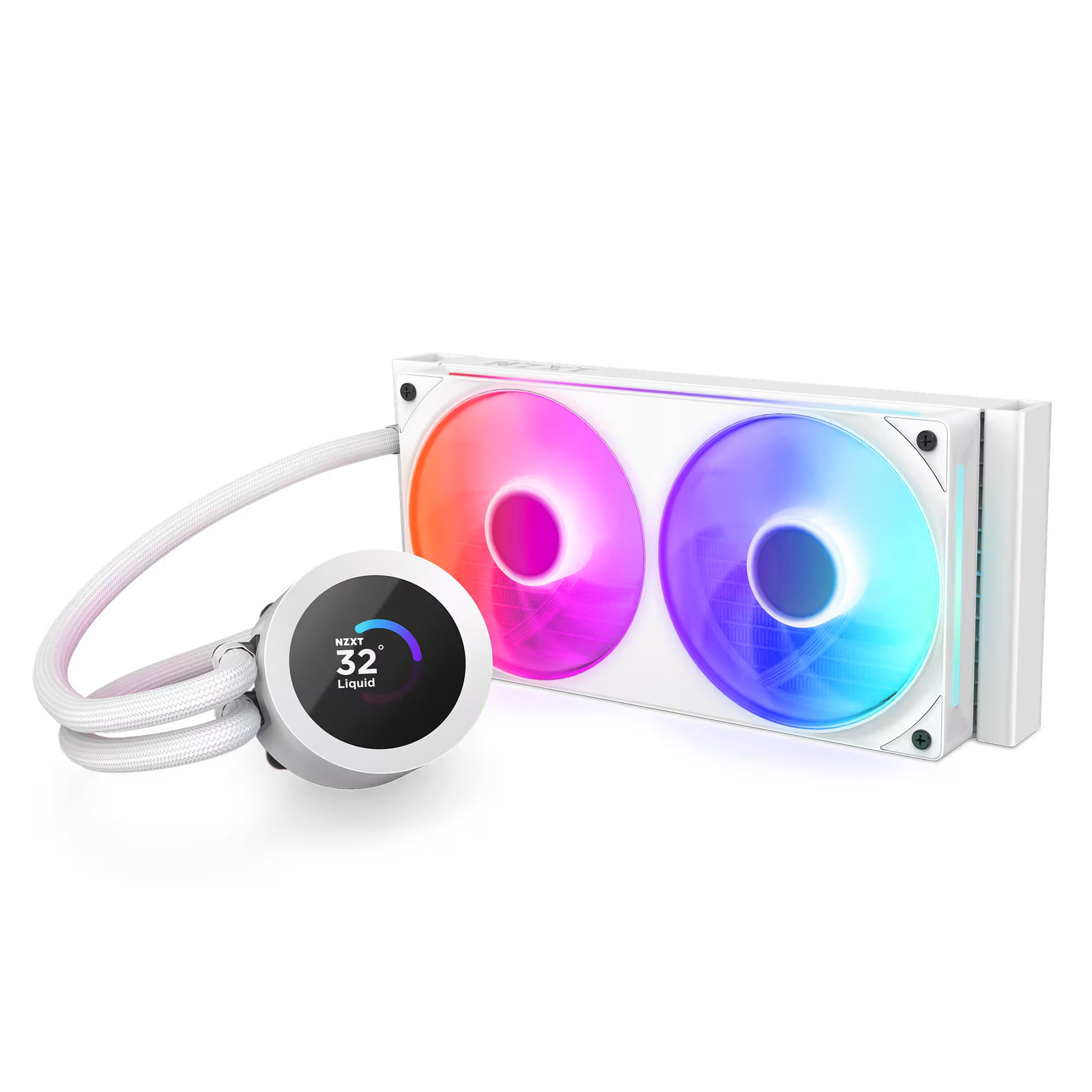 NZXT - Kraken Plus RGB 240mm Radiator CPU Liquid Cooler (1 x F240 RGB Core si...