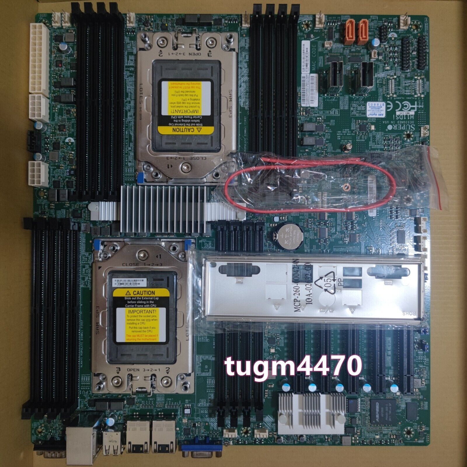 SuperMicro H11DSI-NT Rev2.0 Server Dual Gigabit Ethernet forEPYC7001-7002 Series