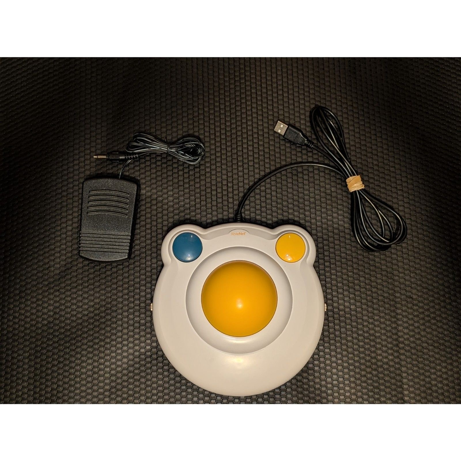 AbleNet BigTrack 2.0 Trackball Mouse for Accessibility W/ Foot Pedal