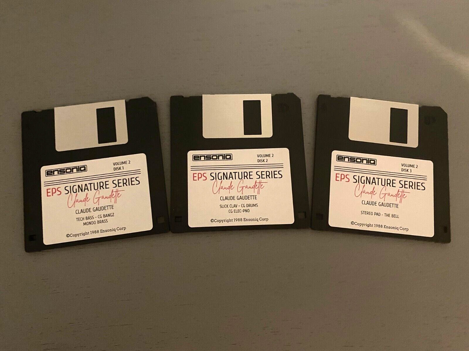 Ensoniq 3 Disk Library Set - CLAUDE GAUDETTE VOL #2 for ASR-10 EPS16+ TS-10 EPS