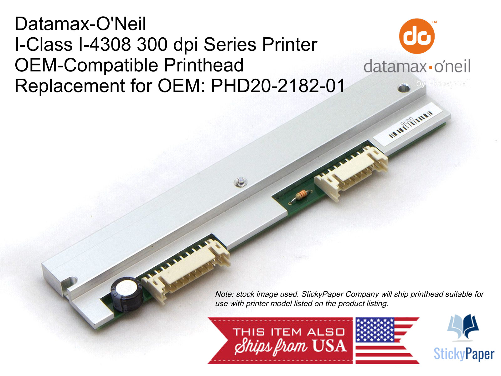 Datamax I-4308 300 dpi Compatible Printhead (PHD20-2182-01)