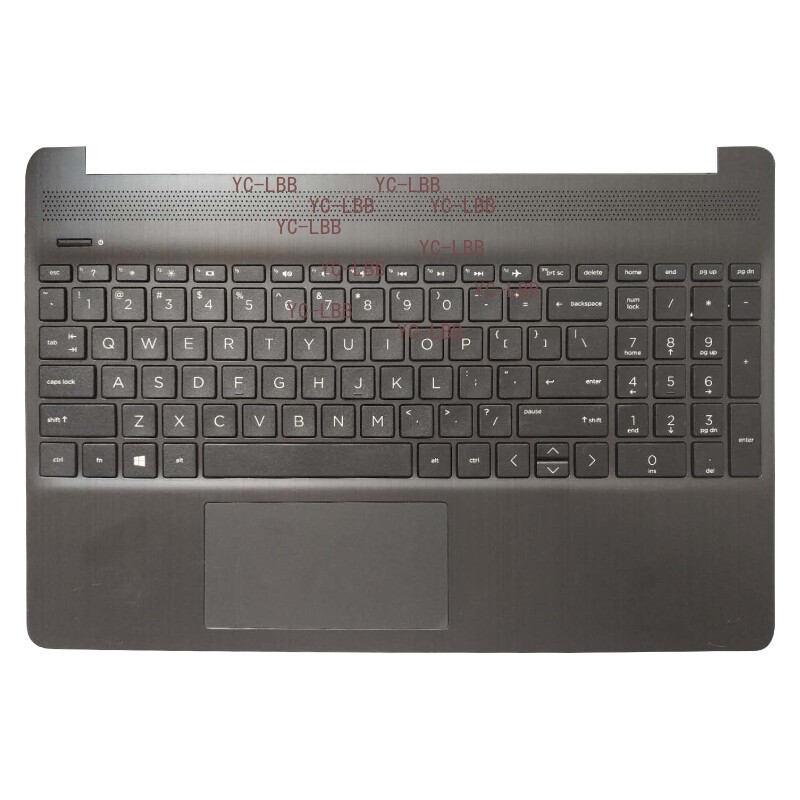 For HP TPN-Q222 Palmrest Keyboard With Touchpad C Shell