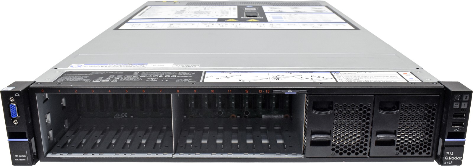 IBM QRadar xx48 Server No CPU 2x HS 0GB PC4 16x SFF M5210 4412Q3B