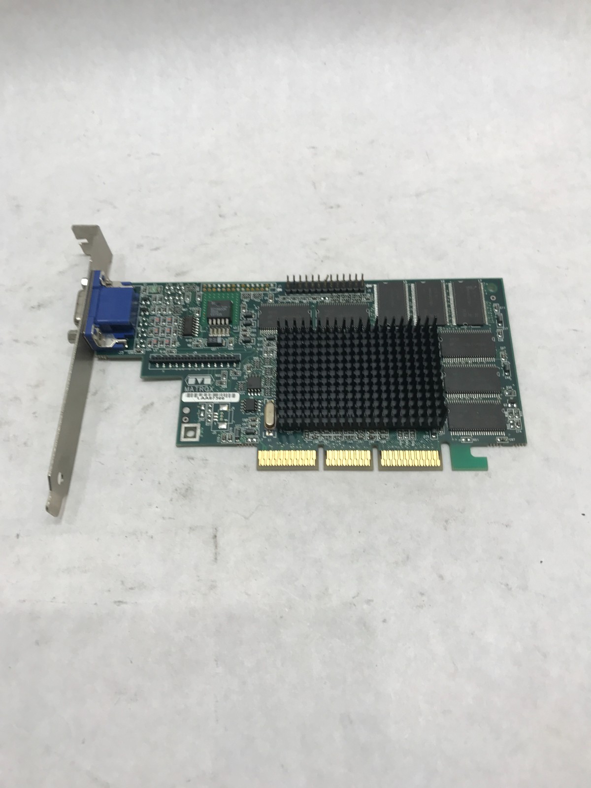 Vintage Matrox MGI G4+MA16DG LAA87399 AGP Video Card UNTESTED For Parts AS IS DW