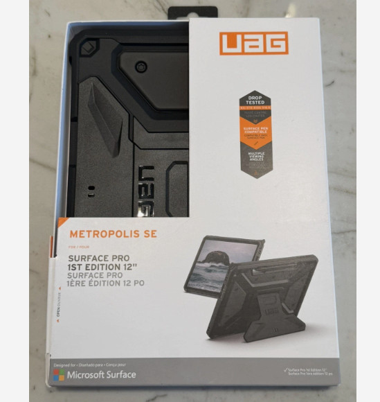 UAG Microsoft Surface Pro 1st Edition 12" Case Rugged Stand Metropolis SE Black