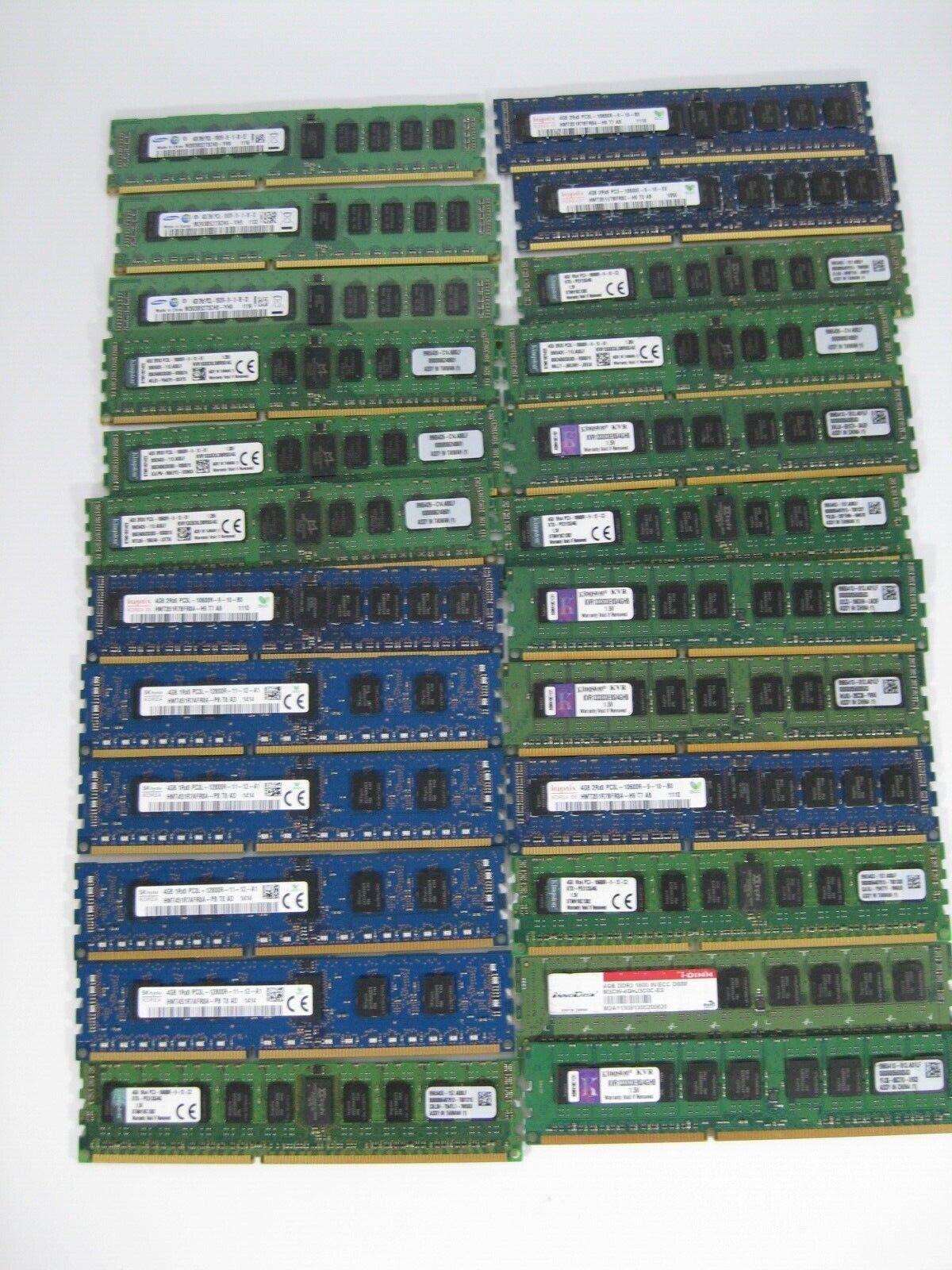 88GB (22x 4GB) MIXED KINGSTON HYNIX MICRON SAMSUNG 2Rx4 PC3L PC3- 10600R RAM 
