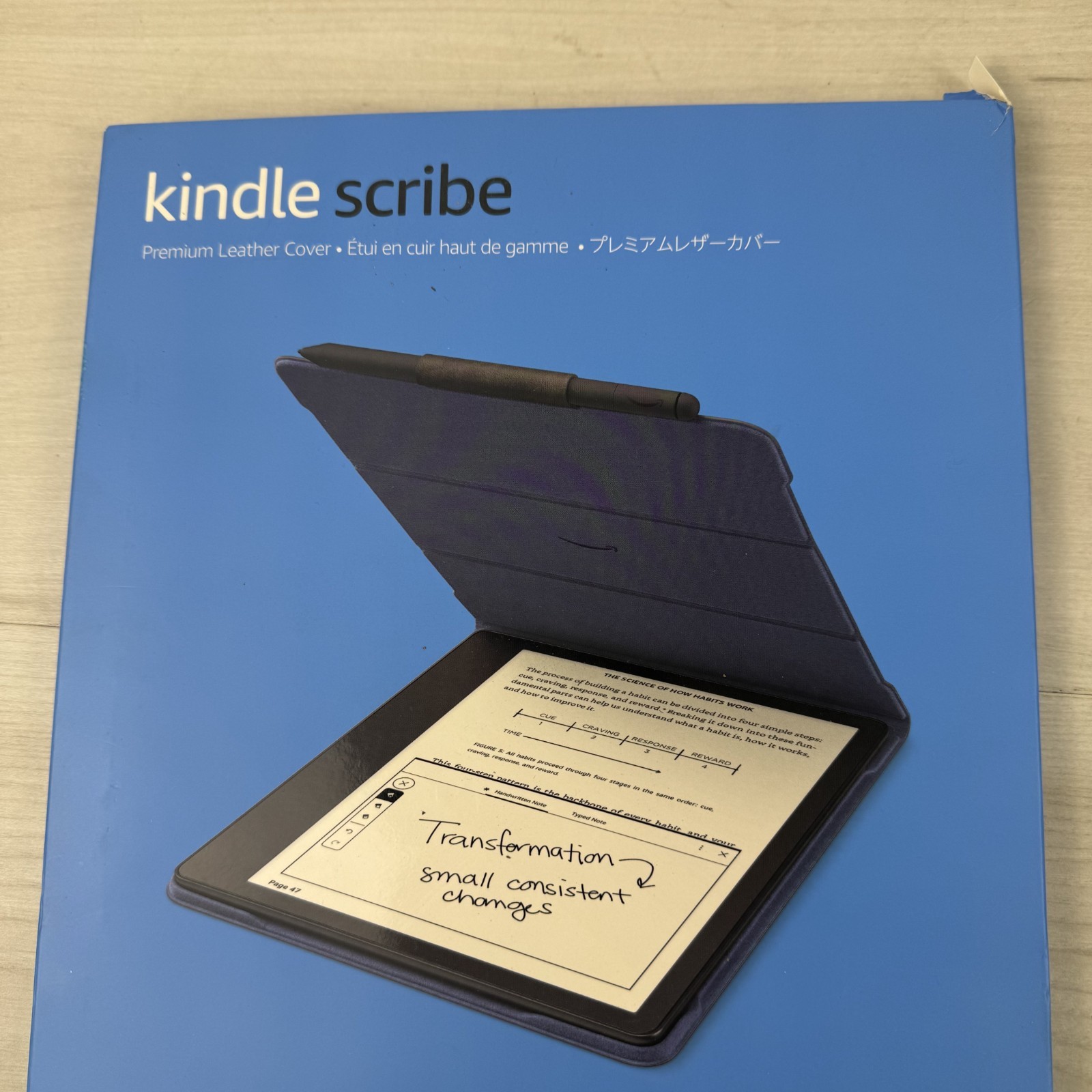 Amazon Kindle Scribe Folio Cover Magnetic Attach, Sleek Protective Case Leather