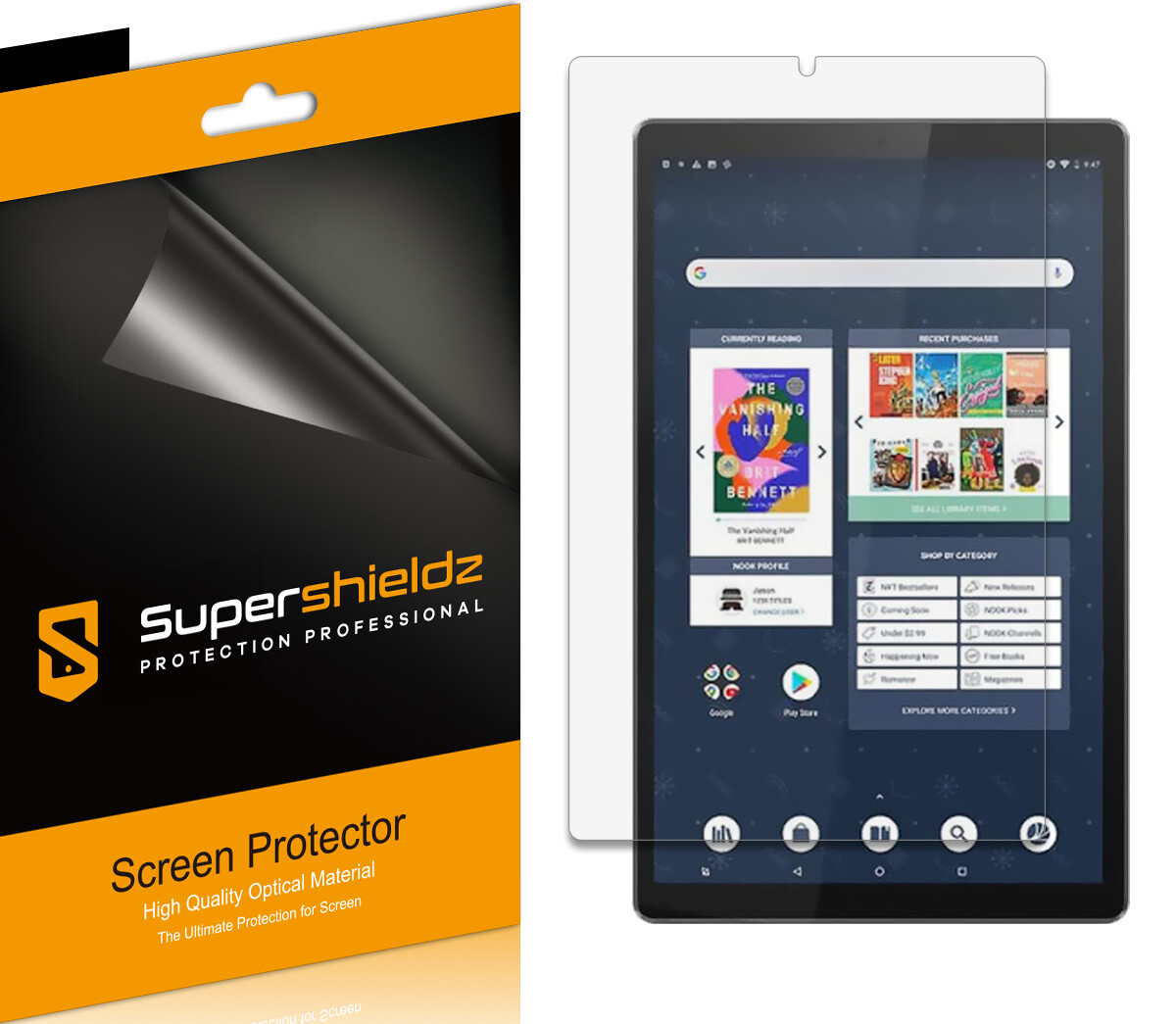3X Supershieldz Anti Glare Matte Screen Protector for Barnes & Noble Nook 10" HD