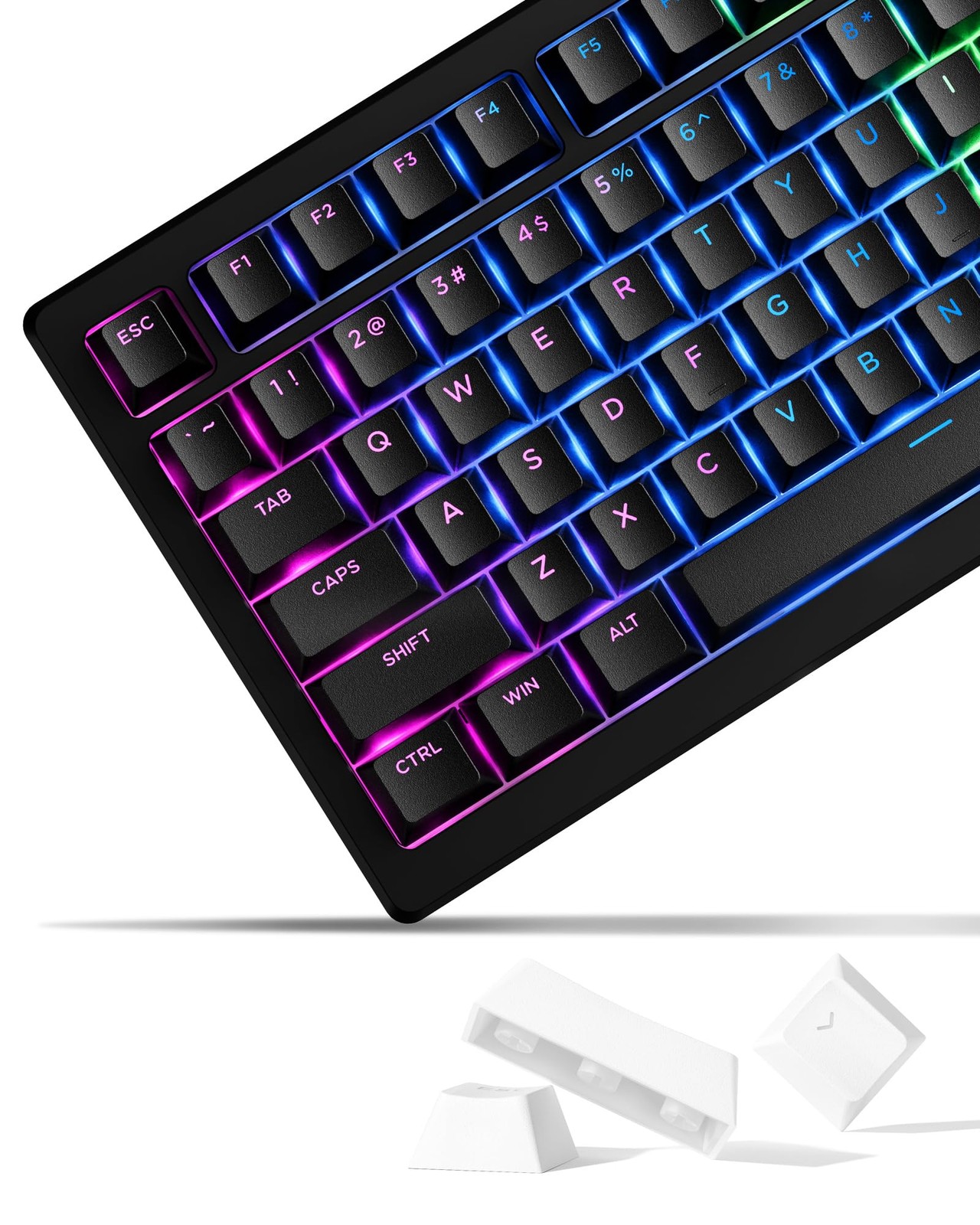 SDYZ x XVX Doubleshot PBT Keycaps 60 75 100 Percent - Shine Through Keycaps, ...