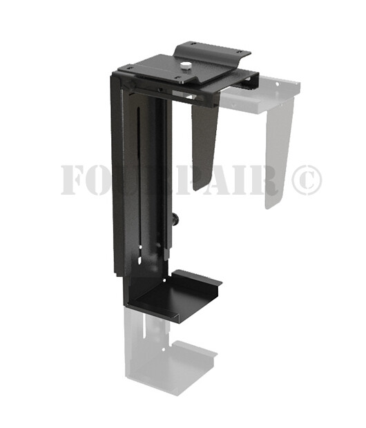 Adjustable Wall or Under Desk CPU PC Computer Case Tower Swivel Mount Holder NEW