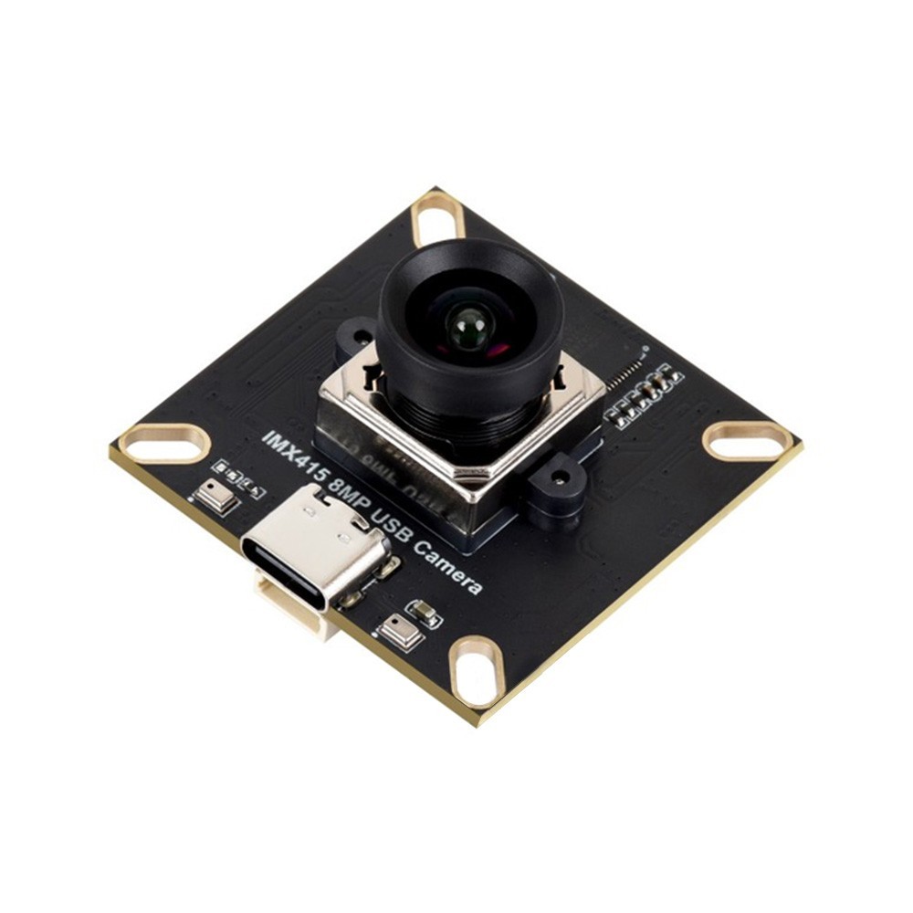 IMX415 8MP 4K USB Camera Module Type B Dual Mics 93.5° Lens -0.4% Distortion