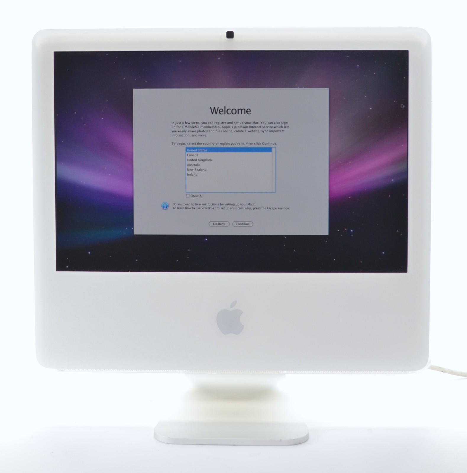 Apple iMac 17" Desktop iMac4,1 A1173 Core Duo 2.0Ghz  3GB Ram 2TB HDD Leopard
