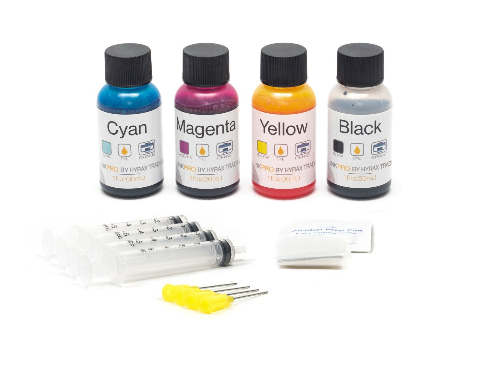 Hyrax Trading  Premium Combo Ink Refill Kit for HP 60/61/62/63/64/65/67/XL 30ml