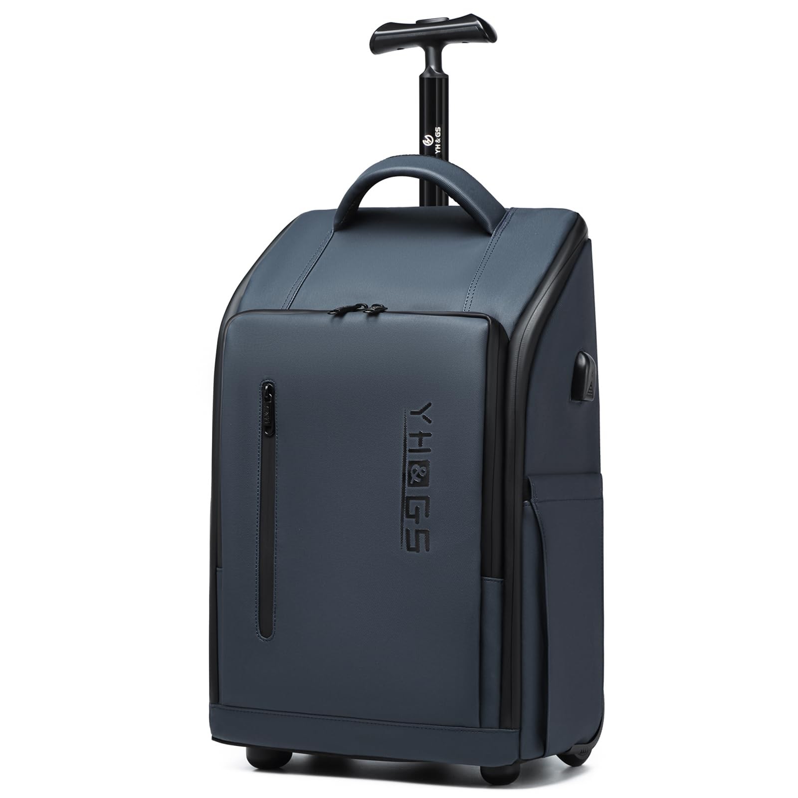 Rolling Backpack Waterproof Commuter Backpack with Wheels for Business, Laptop C