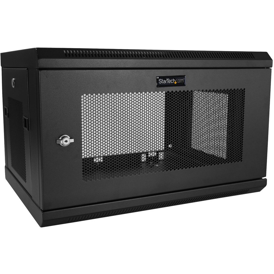 StarTech 2-Post 6U Wall Mount Network Cabinet, 19" Wall-Mounted Server Rack for