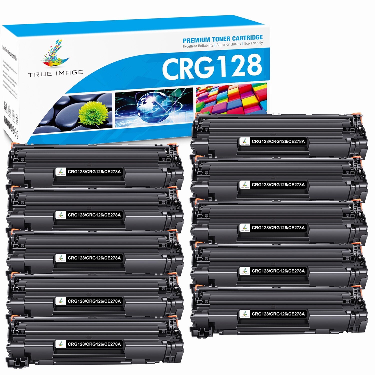 10x CRG128 For Canon 128 Toner Cartridge ImageClass MF4450 MF4770n MF4570dn D530