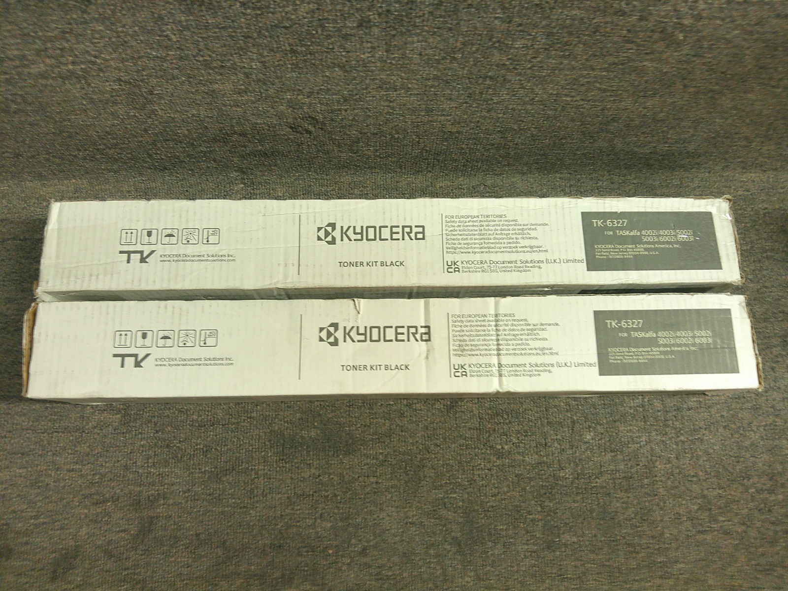 TK-6327K New Genuine Kyocera 2pk Black Toners TASKalfa 4002i 4003i 5002i 5003i