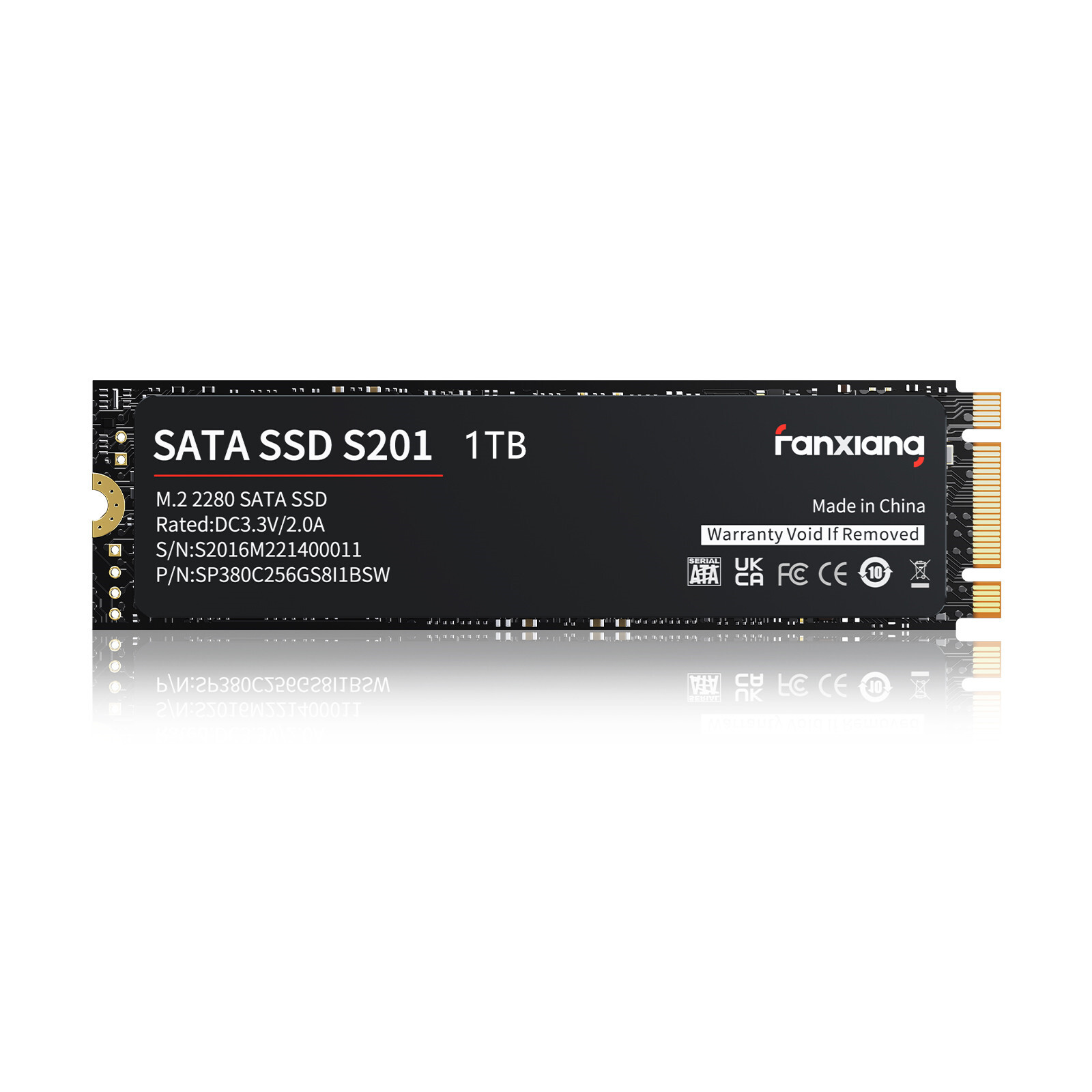 Fanxiang M.2 NGFF SSD M.2 SATA III 1TB Solid State Drive 2280 Internal Hard Disk
