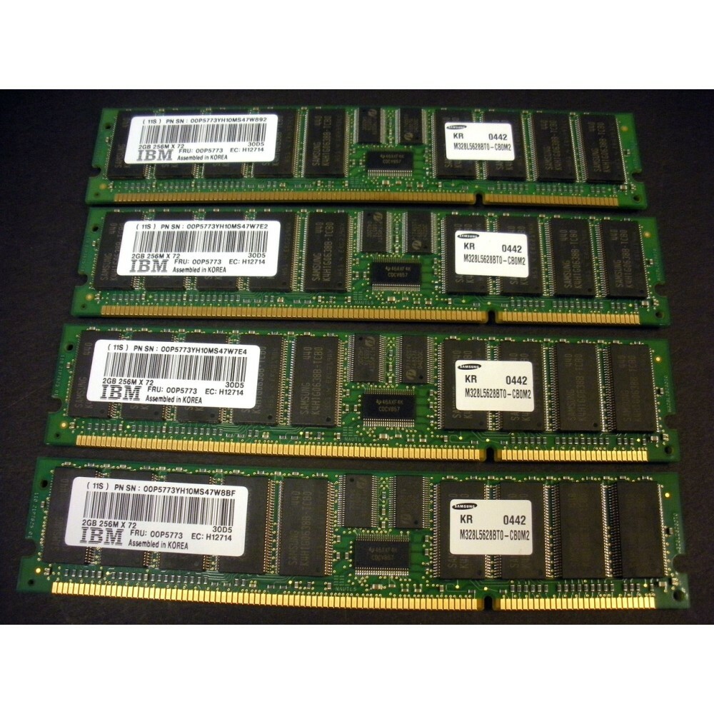 IBM 4449-9406 8GB (4x 2GB) Memory Kit 12R9257 00P5773 30D5