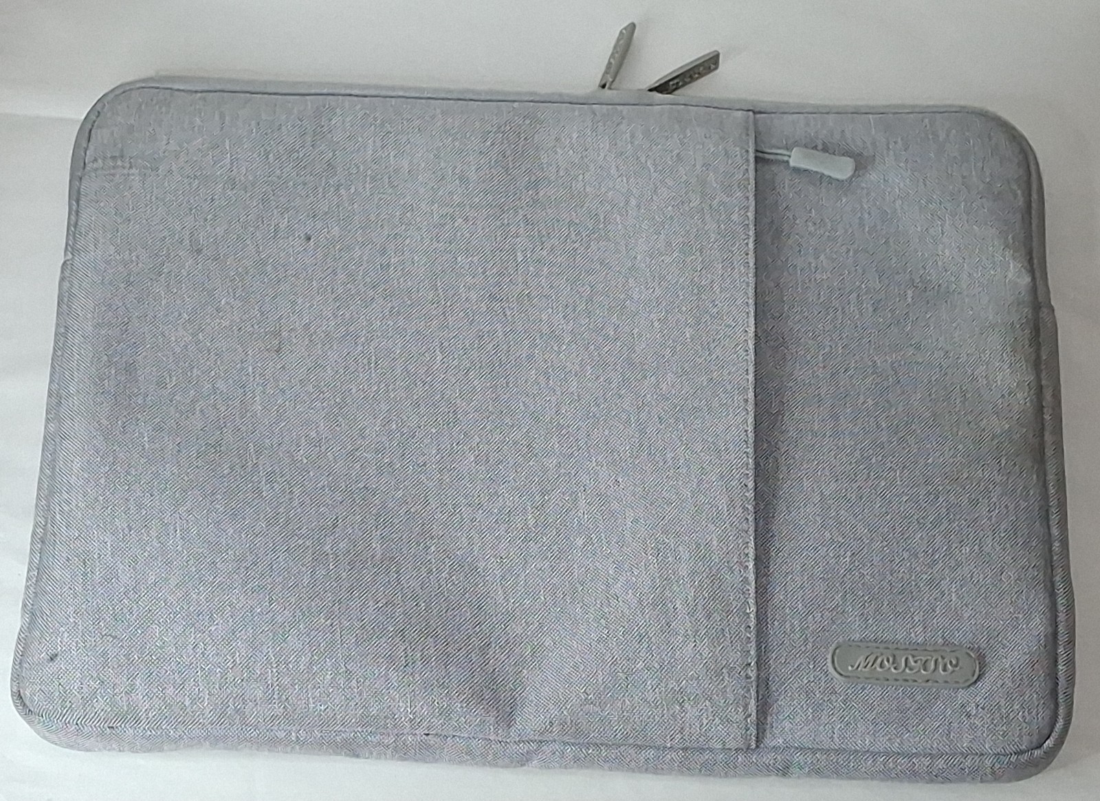 MOSISO Laptop Case 13.3 inch, Vertical Laptop Sleeve Bag with Side Pocket Gray 