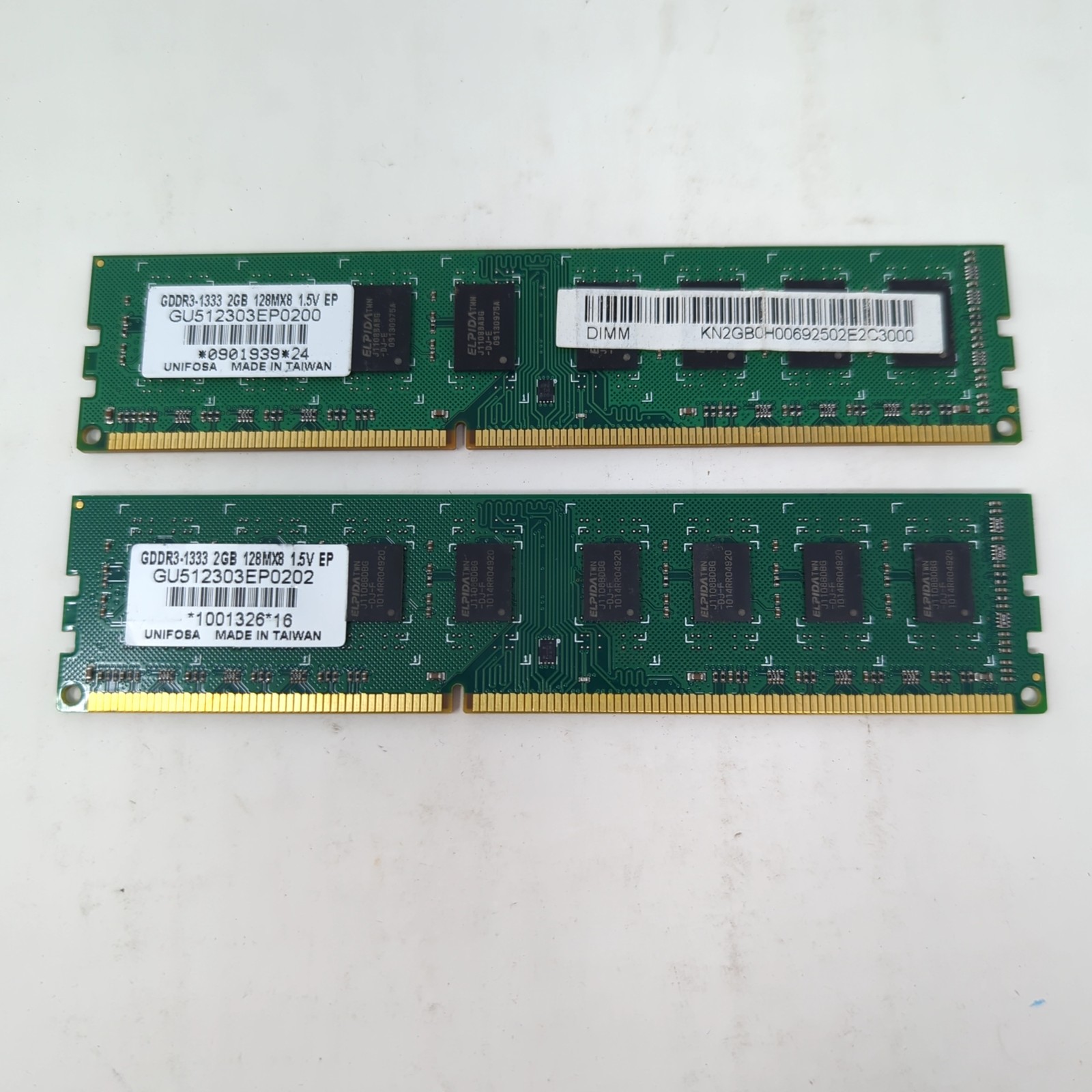 4GB (2x2GB) Unifosa DDR3 Desktop RAM Memory Kit 1333MHz PC3-10600 1.5V DIMM