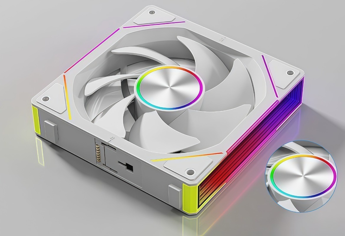 New Jungle Leopard Interstellar V2 RS/SE 120mm White ARGB Reverse Blade Case Fan