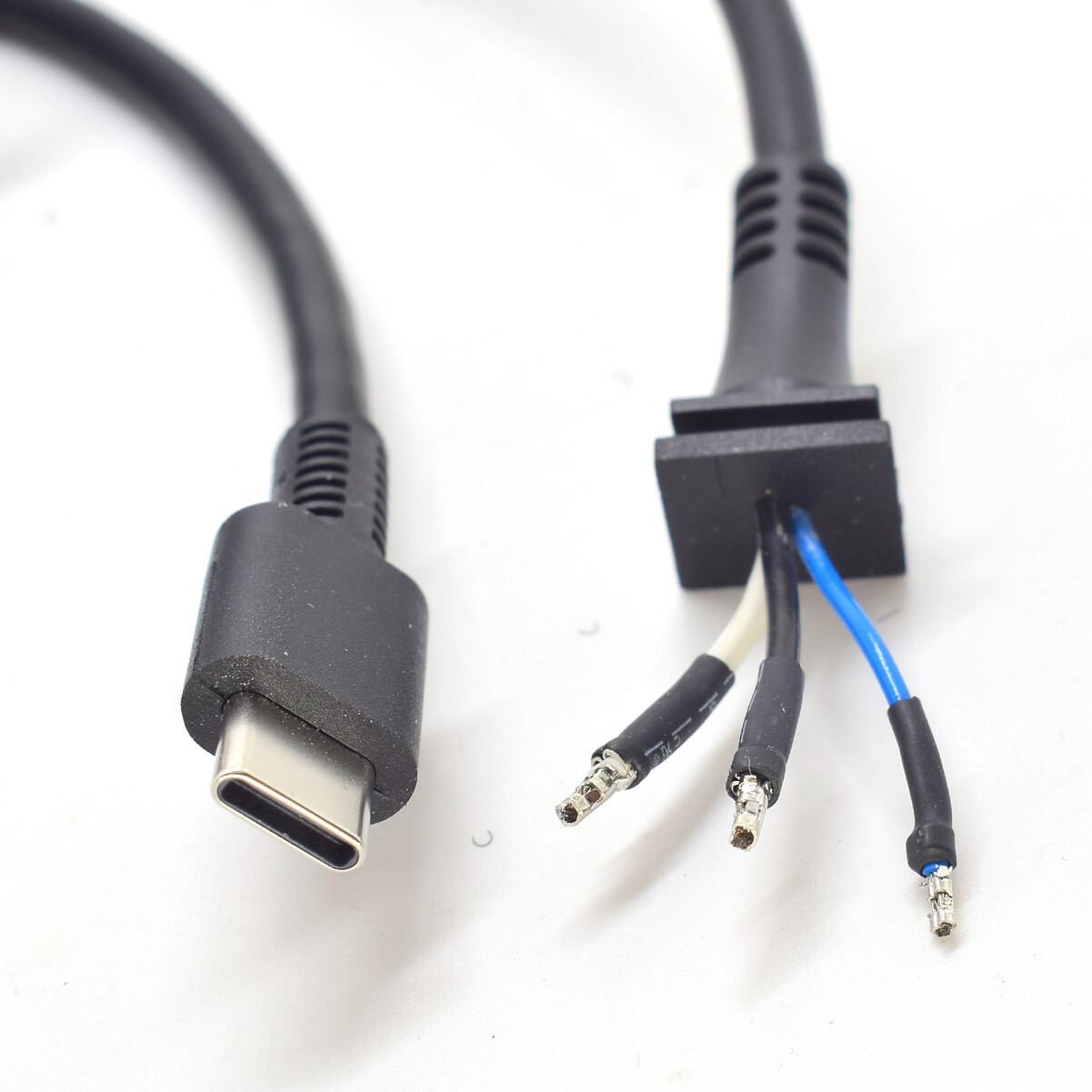 10pcs 1.8M/6ft Universal USB C Type C 3 wires Data Charger Pigtail Cord Cable