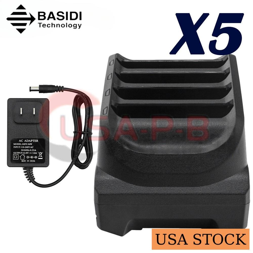 5PCS SAC-TC51-4SCHG-01 Battery Charger Cradle For Zebra TC51 TC52 TC56 TC57 USA
