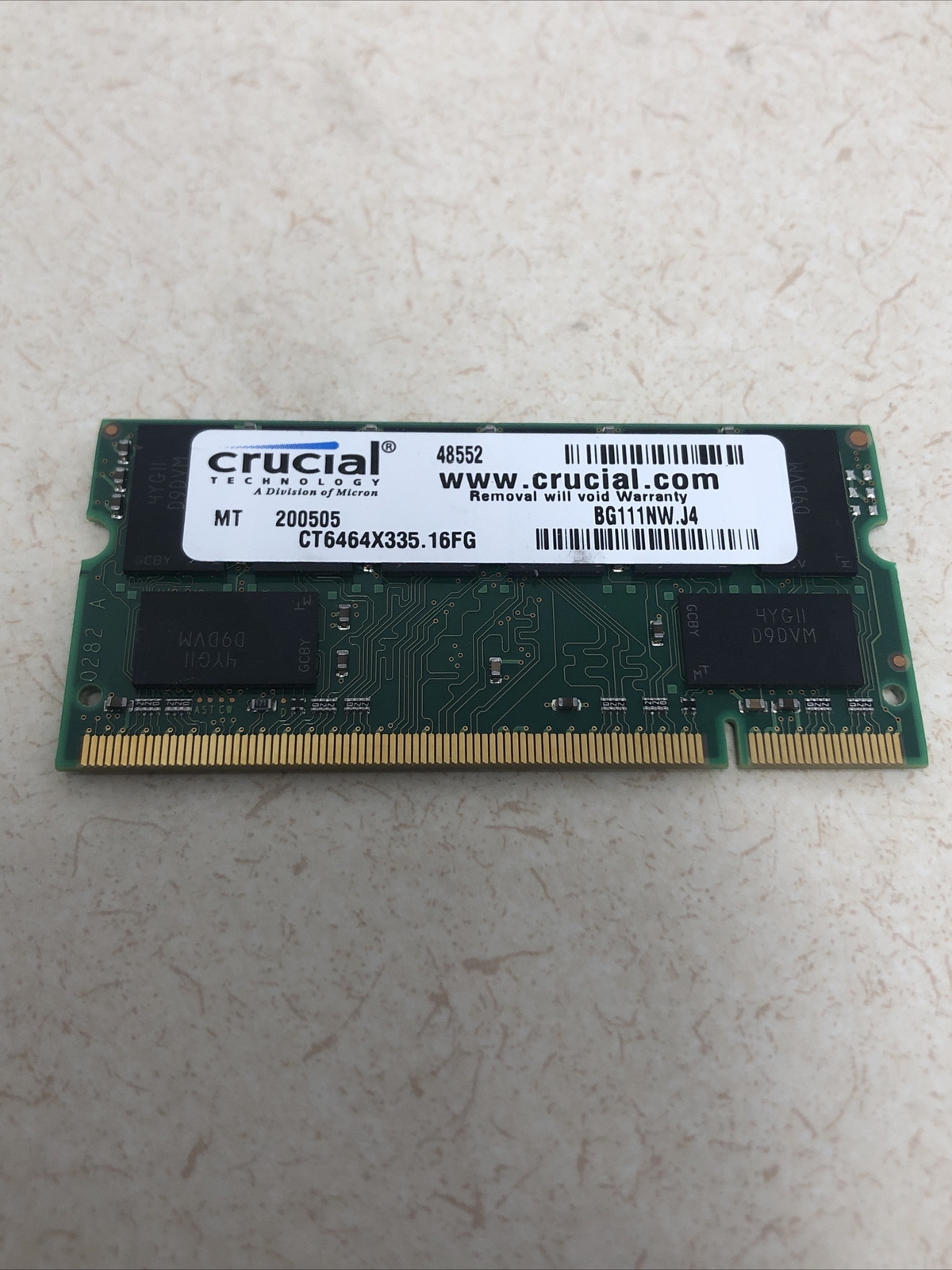crucial 512 mb ddr
