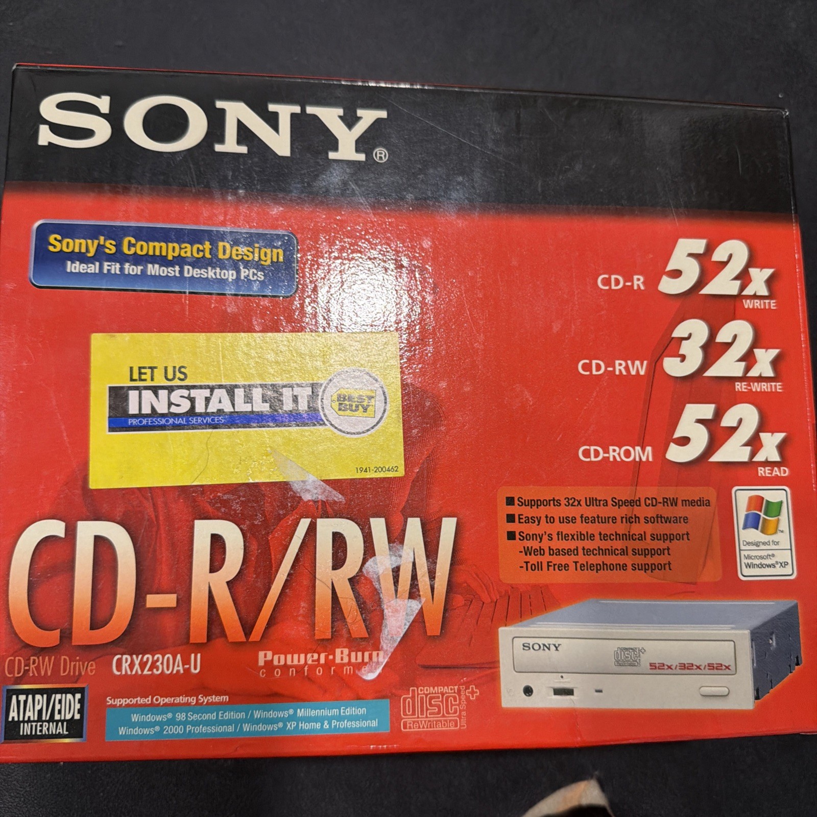 Sony CD-R/RW internal CD Recorder Writer Drive 52x 24x 52x  CRX220A1 