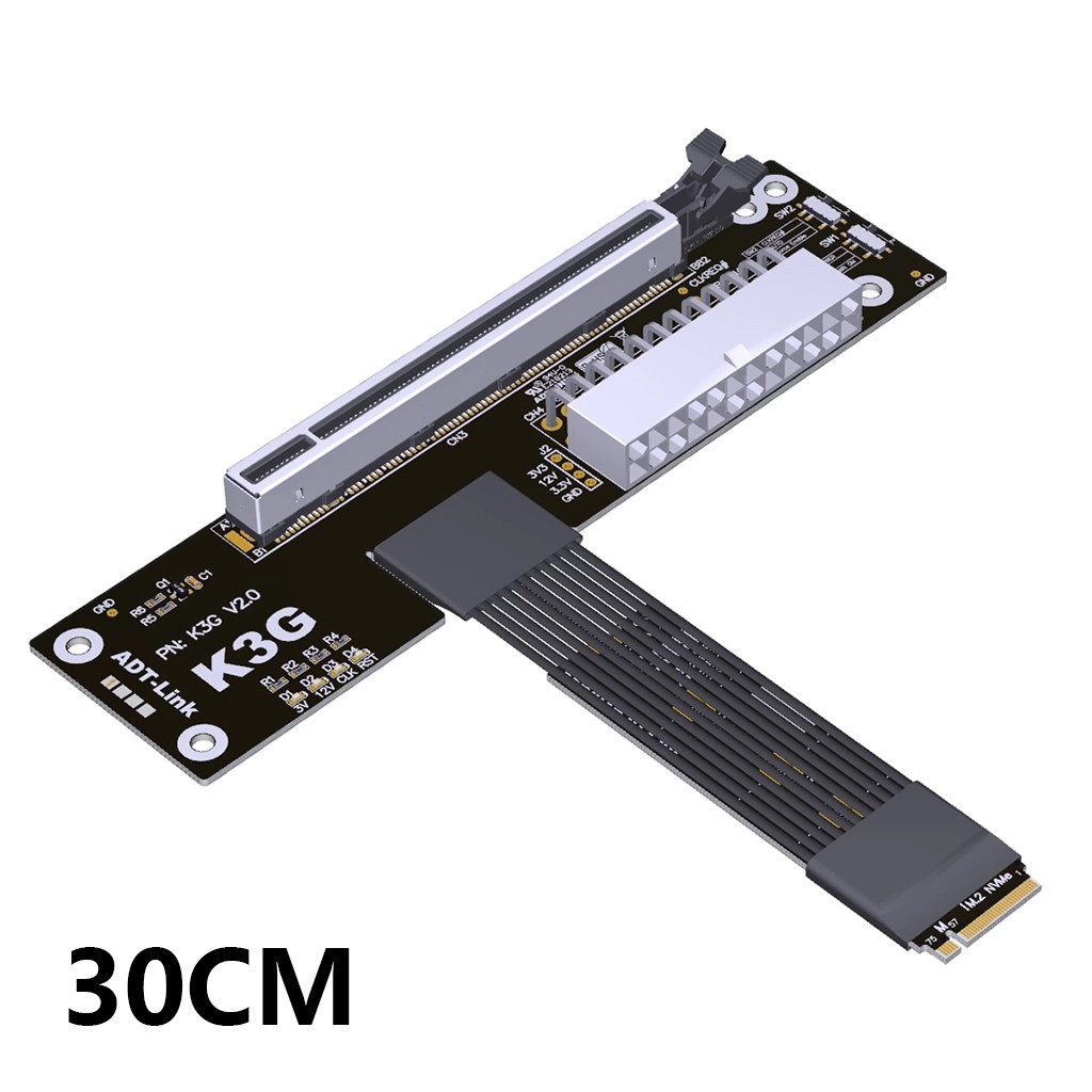 K43SG M.2 NVMe to PCIe 5.0 x16 eGPU Adapter Cable for External Graphics Card