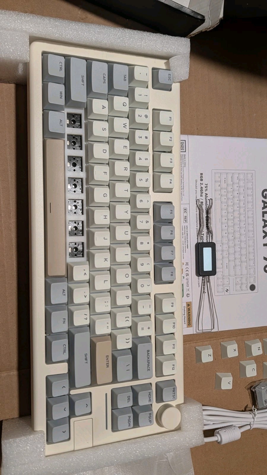 Epomaker Galaxy70 Mechanical keyboard *Missing Some Switches