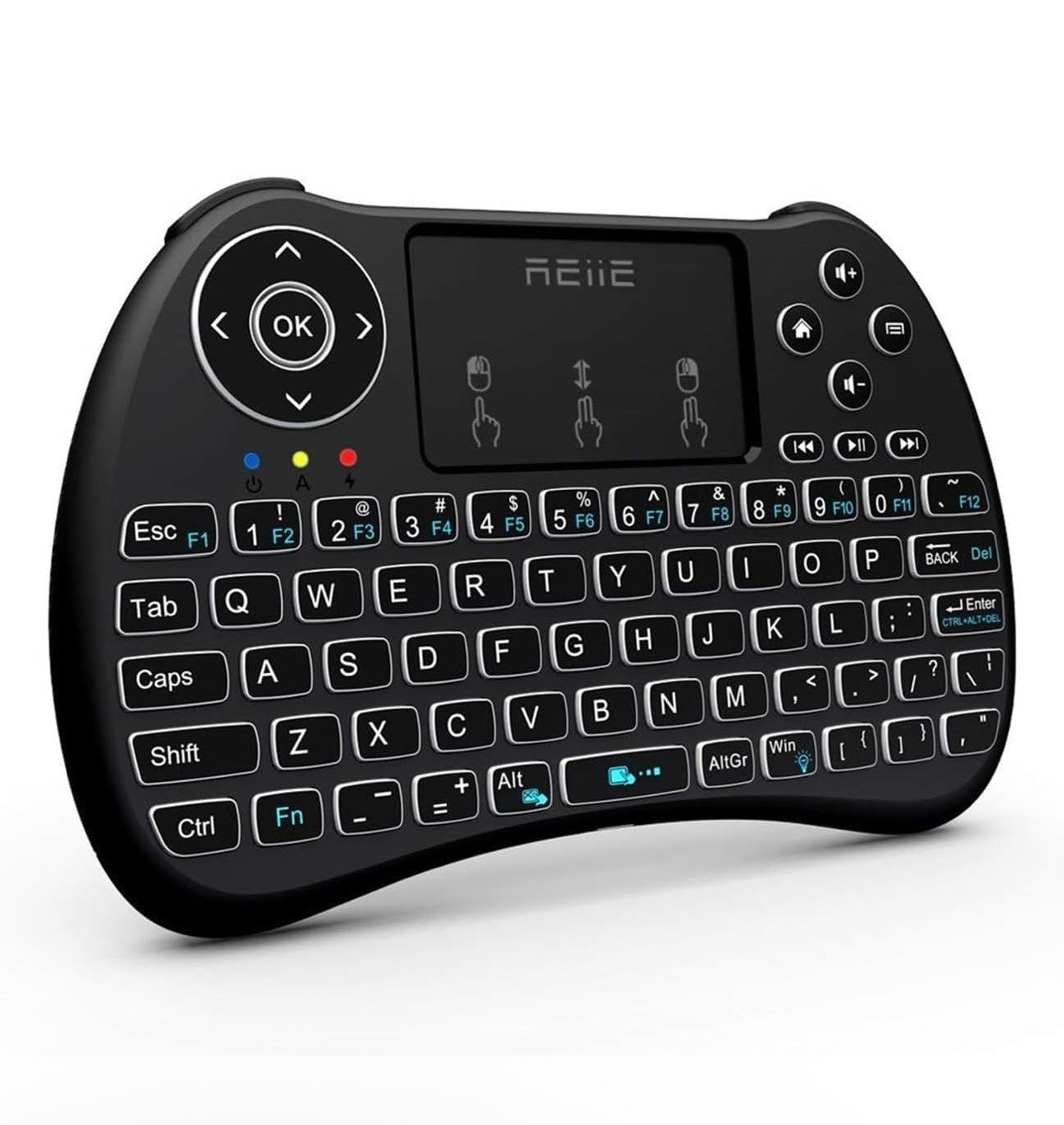(Backlit Version) H9+ Mini Keyboard,2.4Ghz Wireless Mini Handheld Smart TV Remot
