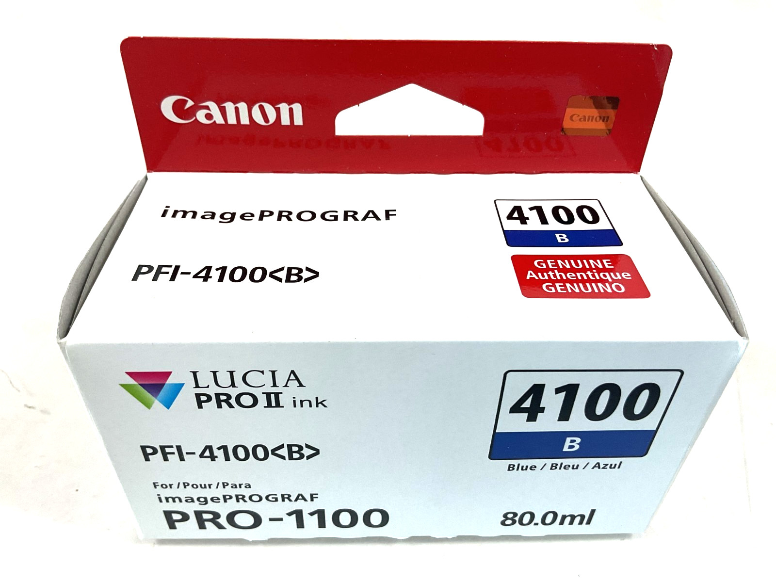 Canon Original PFI-4100 B 80mL Blue Pigment Ink Tank - 6786C002